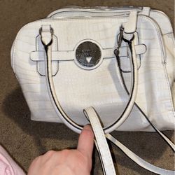 Womens White Guess Purse $10