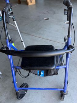 Guardian Rollator Walker w/ Seat & Basket — Like New