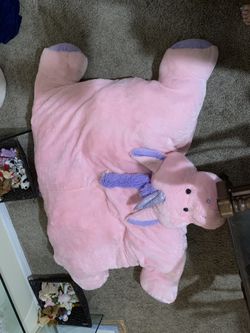Giant unicorn plush pillow