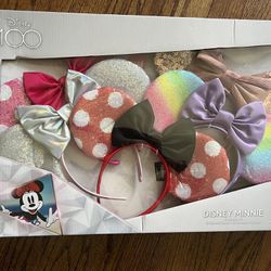Disney 100th anniversary - Disney Minnie 5 Piece mickey ears - Headband Box Set