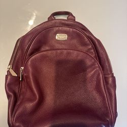 Michael Kors leather burgundy Backpack 
