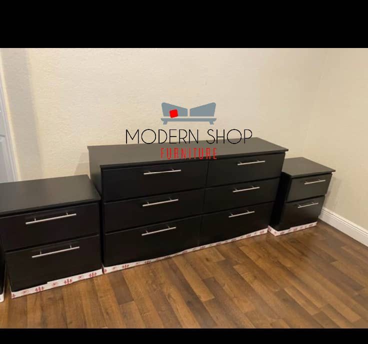 Dresser And 2 Nightstands - Cómoda Y Dos Mesitas De Noche