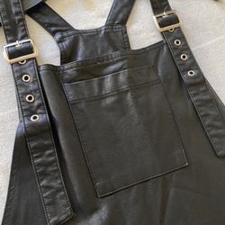 Faux Leather Dress