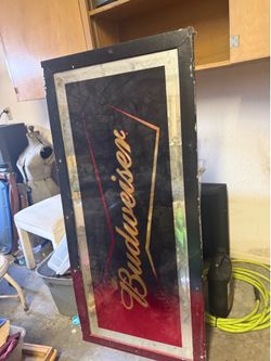 Vintage Budweiser hanging sign