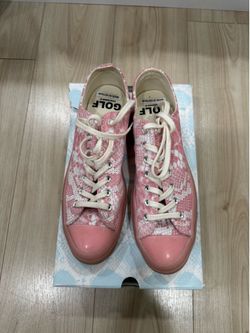 Golf Le Fleur Pink Snake Skin Converse