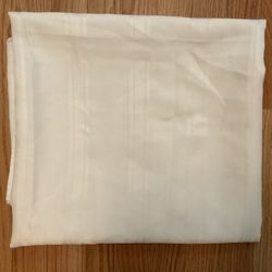 Nice White Tablecloth-60” X 105”
