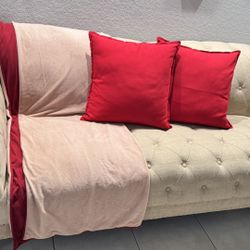 2 Almoadas + Blanquette Como Nuevos 