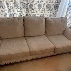 Large Sofa, Two Chairs, Ottoman