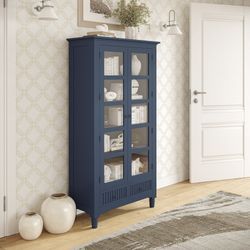 Westport Navy Tall Display Cabinet