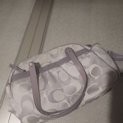 y2k Coach zoe light purple bag