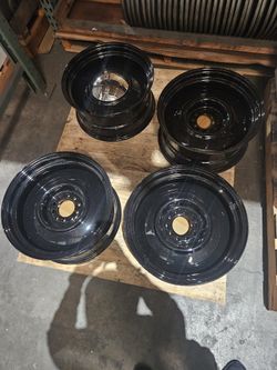 Damaged Hot Rod Smoothie Wheels Steelie Gloss Black Set Of 5 Never Mounted Damaged 17×8 5×4.5/4.75 With Chrome Babymoon Caps Us Wheel
