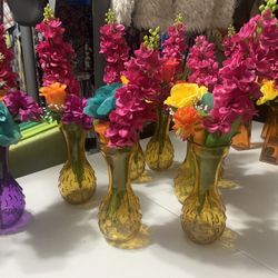 Center peaces/ Flowers vases floreros 