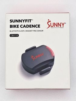 Sunny Health & Fitness Cycling Cadence + Speed Sensor for Indoor/Outdoor
2-in-1, Free Connected SunnyFit App, Real-Time Metrics, 500hr Battery, Easy I