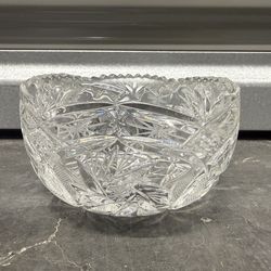 Cut Crystal Serving Bowl Candy Dish