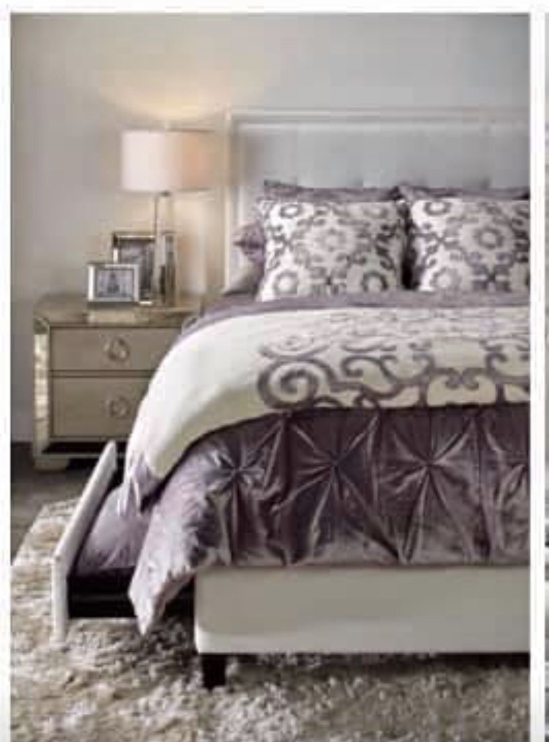 Z Gallerie king duvet w 2 pillows