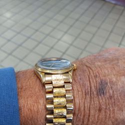 Mens 14k Rolex Watch  