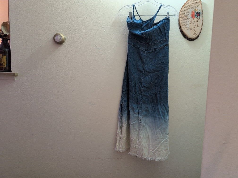 Ombre Halter Top Style Summer Dress