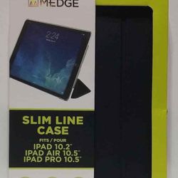 Medge Slim Line Case Fits Ipad 10.2" Ipad Air 10.5" Ipad Pro 10.5" (LOC BK-BD)