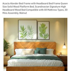 Acacia Bed Frame Queen Size