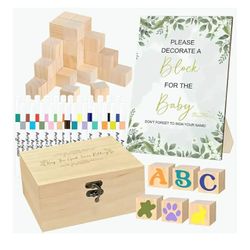 New 78 PCS Fun Baby Shower Games Sign Kit, Unique Baby Shower Ideas, Funniest Games Ever Where You Can Draw to Your Heart's Content, Suitable for Boy 