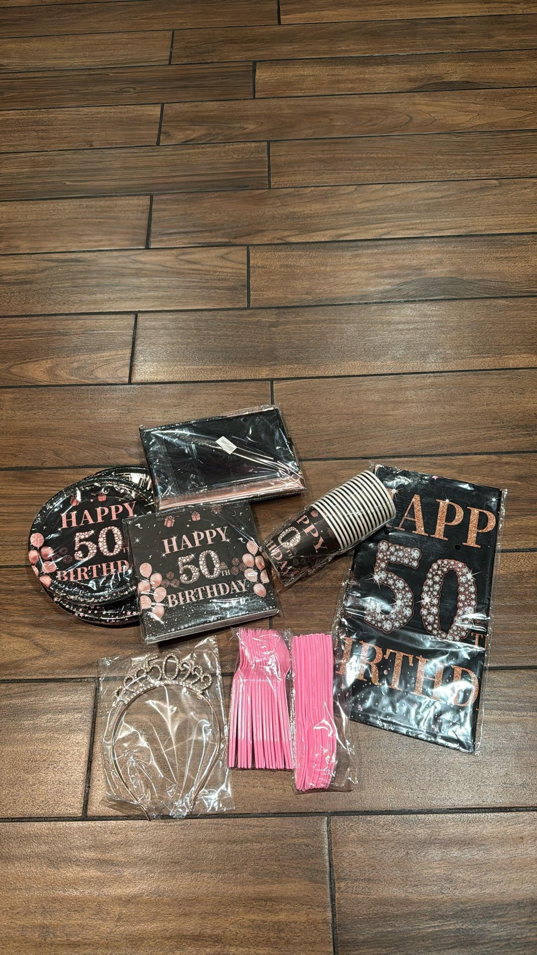 50th Birthday Party Set And Crown