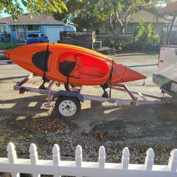 Two Kayaks Barely Ever Used $150 Each $300 For Both Of Them If You Want The Trailer Also  450