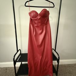 Red Faux Dress 