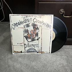 Pavement - Crooked Rain, Crooked Rain Vinyl Record Black Album