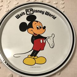 Walt Disney World Mickey Plate Tray Platter Walt Disney Productions