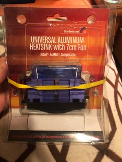 Universal aluminum heatsink with 7cm fan