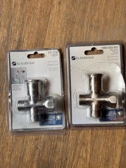 Glacier Bay Shower Diverter in Chrome or nickel  Solid brass construction $15 each     Fe6)