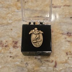 Disney 20 Years of Service Cast Member Pin Award Pin Mickey Mouse