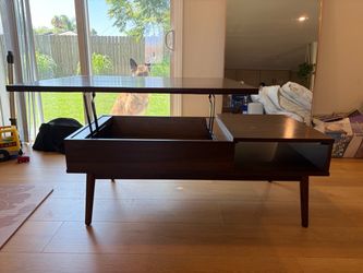 Lift Top Brown Coffee Table