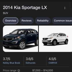 2014 Kia Sportage Lx  Brake Rotors / Calibers 