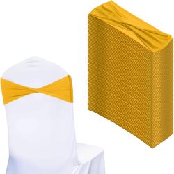 98  Pcs Spandex Chair Sashes 
