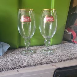Stella Artois Belgium Set Of 2 Glasses