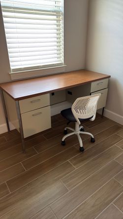 Office desk with chair
