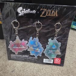 Splatoon x Zelda keychains