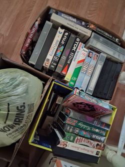 Assortment VHS tapes