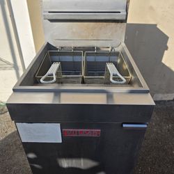 Vulcan LG500-1 Gas Fryer - 70 lb Vat, Floor Model, Natural Gas, Tested  with Live Pics