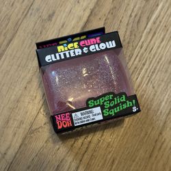 NeeDoh Pink Glitter & Glow