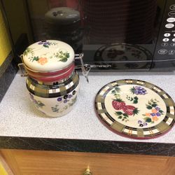 Sugar Canister & Hot Pan Pad