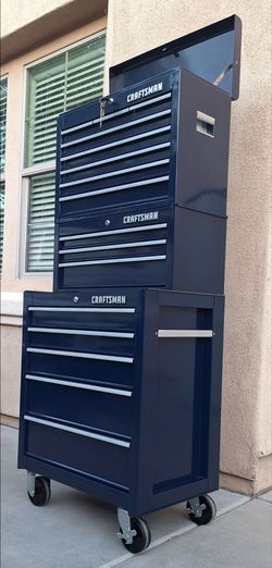 Sears Craftsman 3 Tier Premium Series Midnight Blue Rolling tool Box