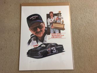 Dale Earnhardt "The Intimidator" Awesome Lithograph! Signed by the Artist!