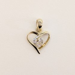 10kt Real Gold Heart Pendant