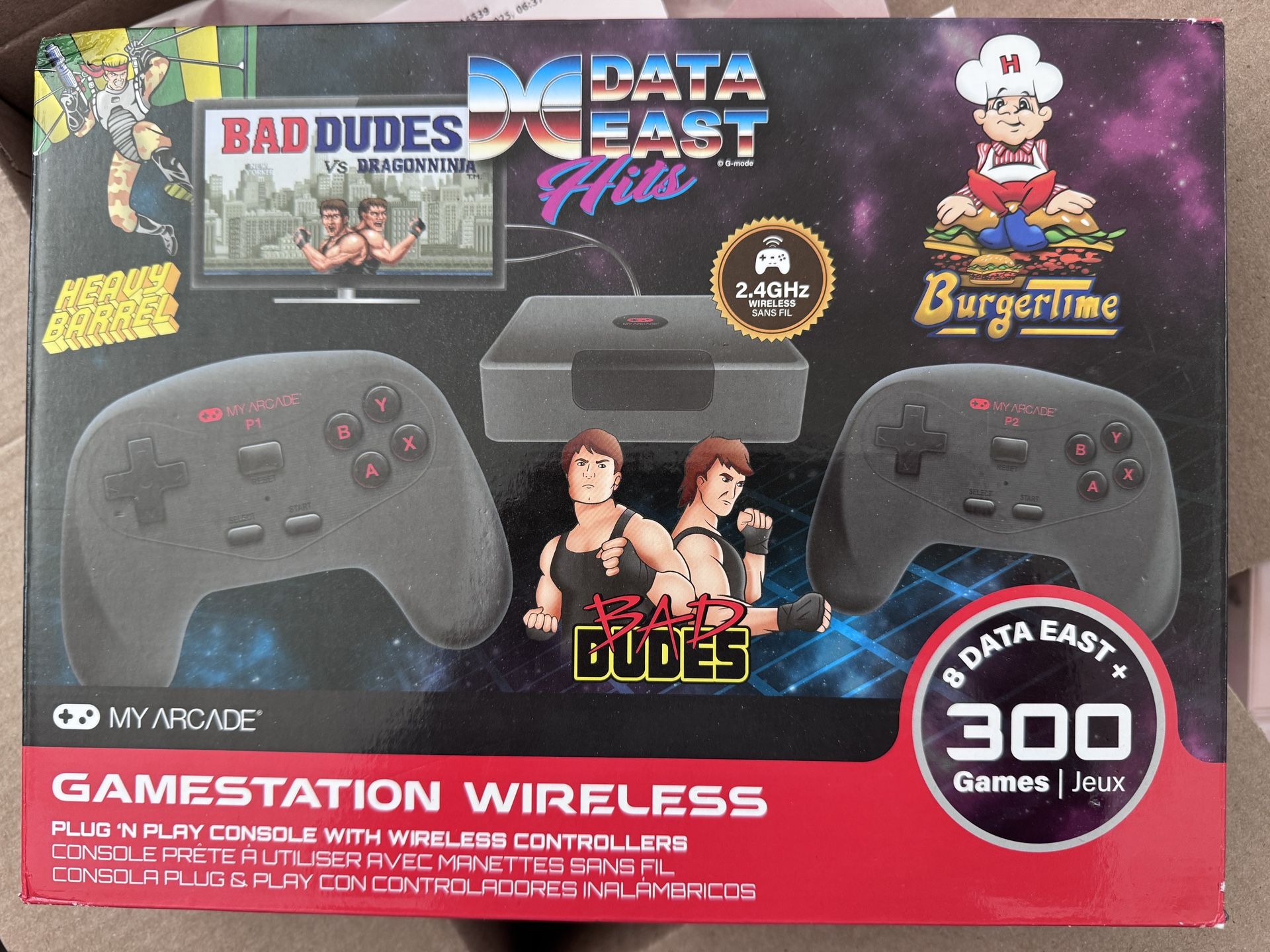 MY ARCADE GameStation Wireless Plug & Play Console 300+ Games w/ Data East Hits