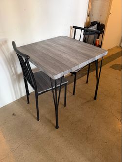 3-Piece Dining Set — Table + 2 Chairs