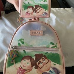 Pink Up Loungefly Backpack And Wallet 