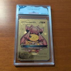 PGC Gem Mint 10 Gold Foil Pikachu Mega Diancie
