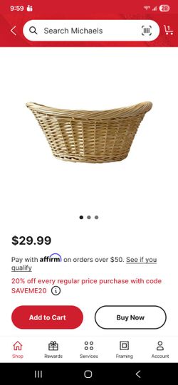 NEW Natural Laundry Basket With Handles MUST GO BY ASAP
